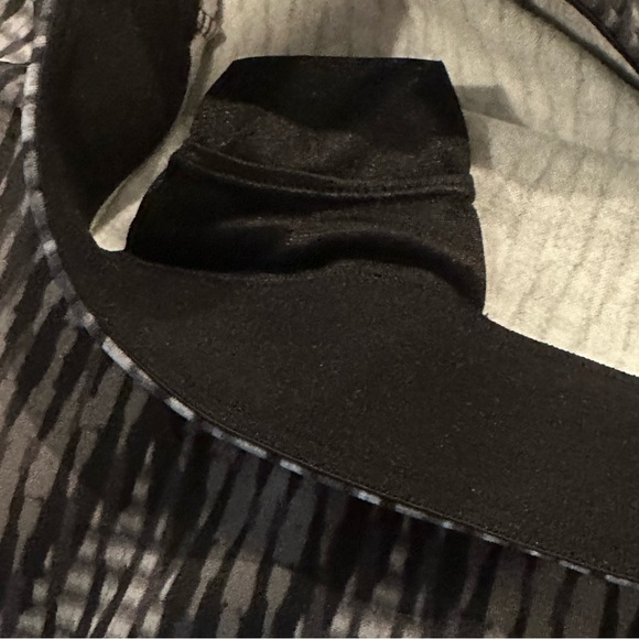 Athleta Mini Skirt Women's XS Chevron A-line Golf Black Gray Fleece  Lined - Picture 5 of 8